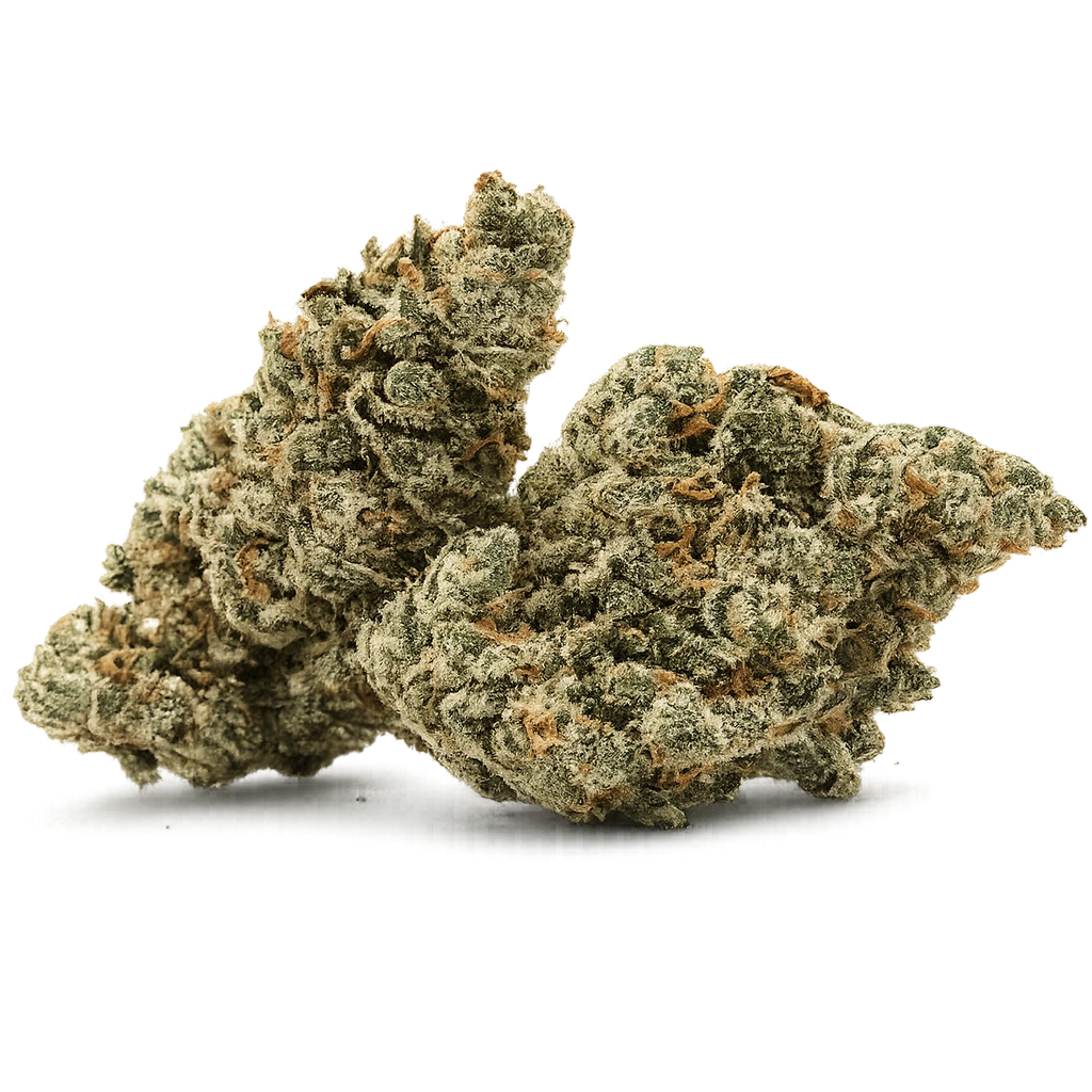 Grandma’s Cookies strain with frosty purple-green buds, sweet cookie aroma, creamy vanilla terps, and dense trichome coverage.