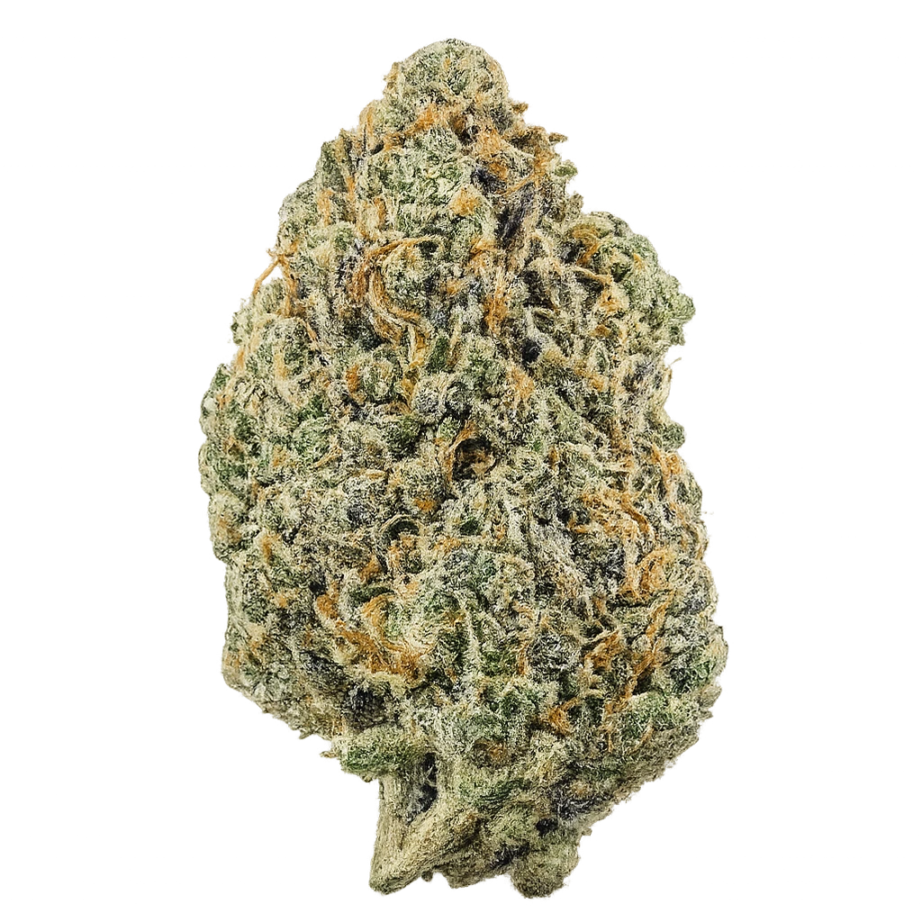 Lemon CZ strain with frosty lime-green buds, bright lemon aroma, sweet candy terps, and dense trichome coverage.