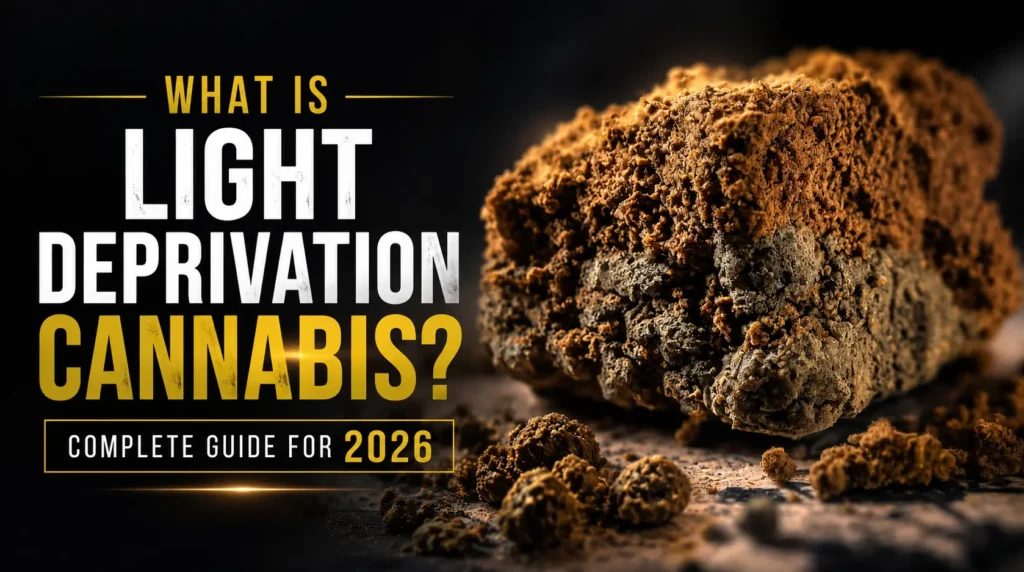 Light deprivation cannabis greenhouse used to grow premium THCA flower in controlled lighting conditions for faster harvests in 2026